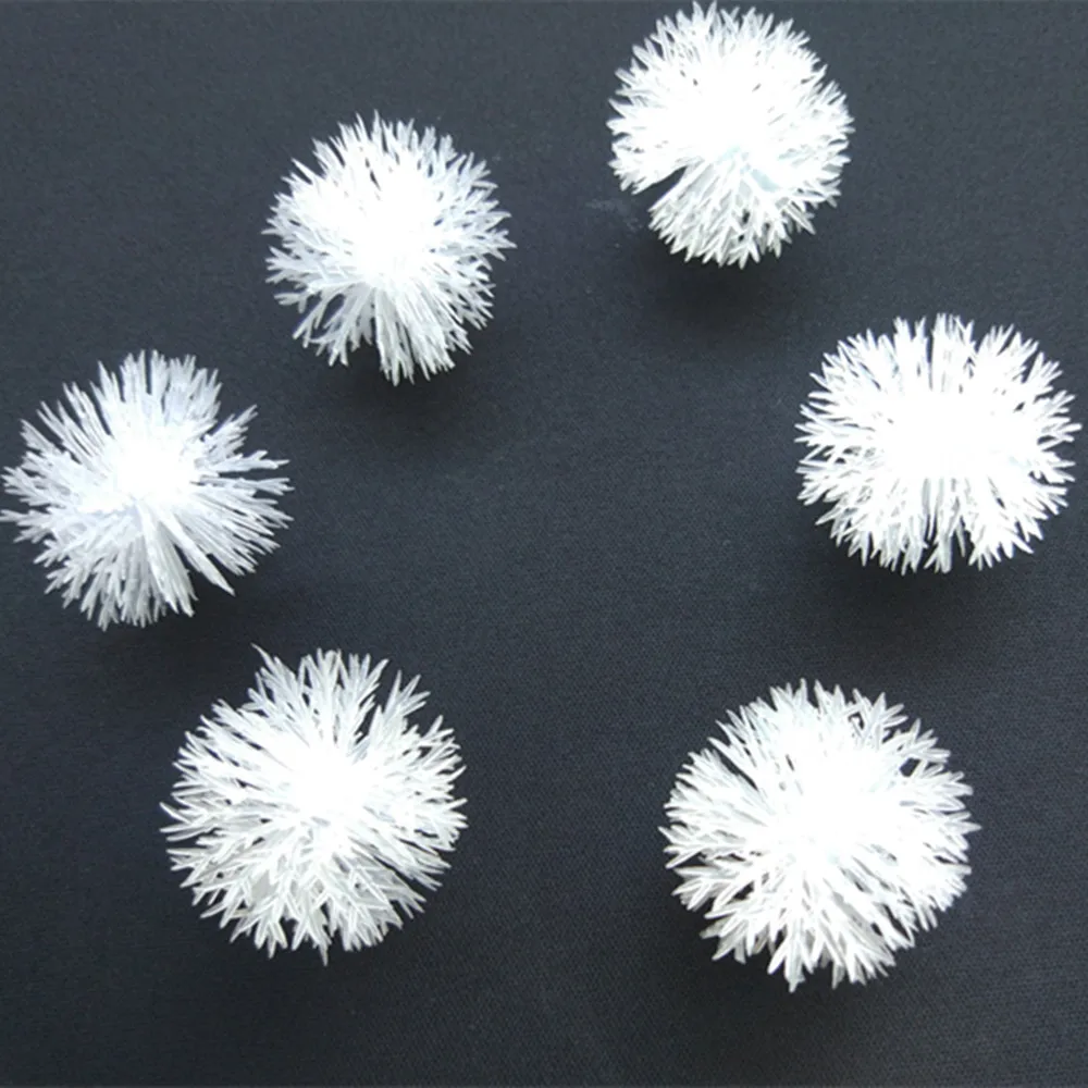 100pcs Plastic Snowflake LED String Light Accessory 3cm 4cm Snowflake plafonchiki for led garlands decoration Glue paste