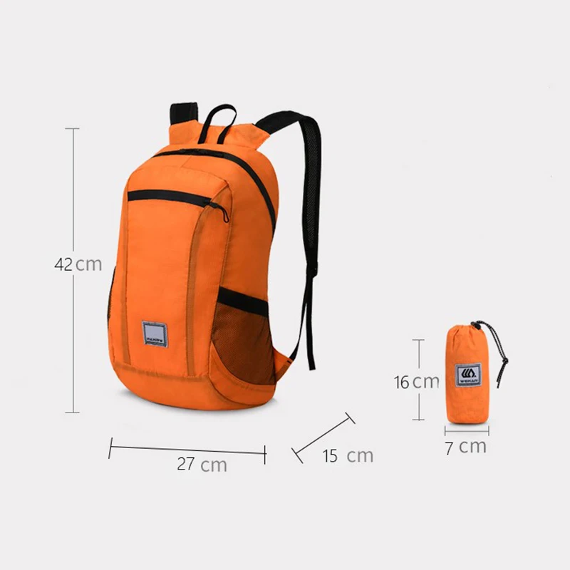 20L Lightweight Portable Foldable Backpack Waterproof Backpack Folding Bag New