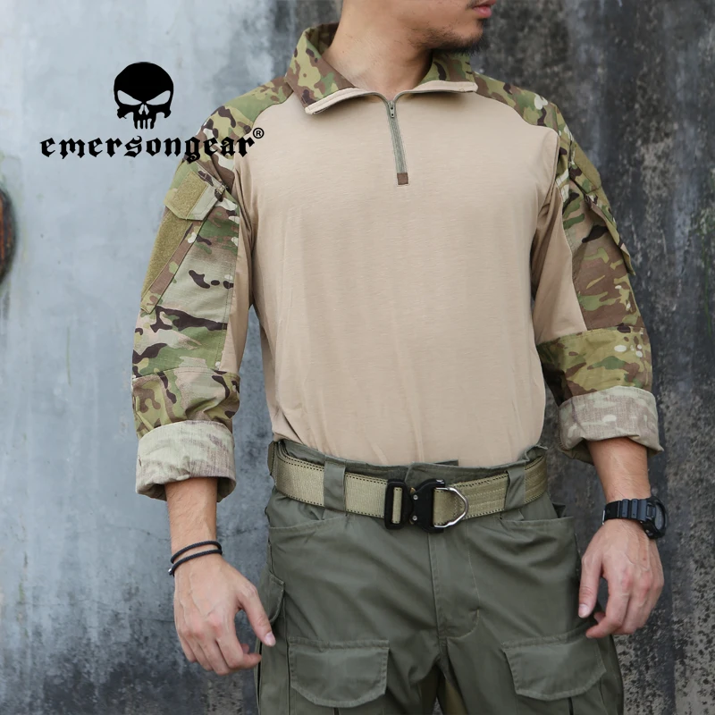 EmersonGear G3 Tactical Combat Shirts Hunting Airsoft Clothes Mens Training Outdoor Sports Clothing Camouflage Trekking