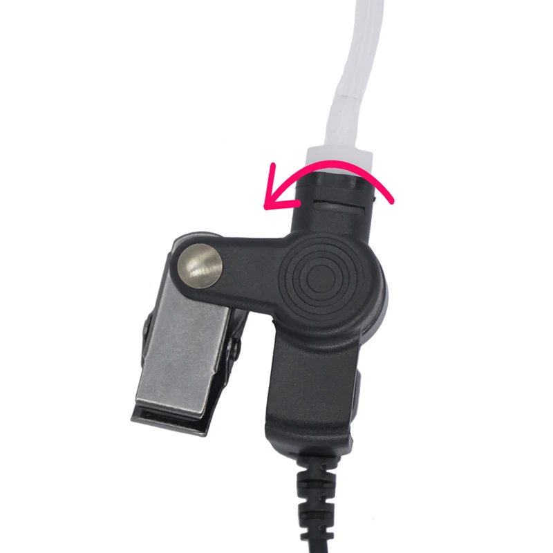 RISENKE-Auricular de Walkie Talkie de Tubo Acústico, Receptor de 3,5mm, Vigilancia de Solo Escucha, Compatible con Transceptor de Radio Bidireccional