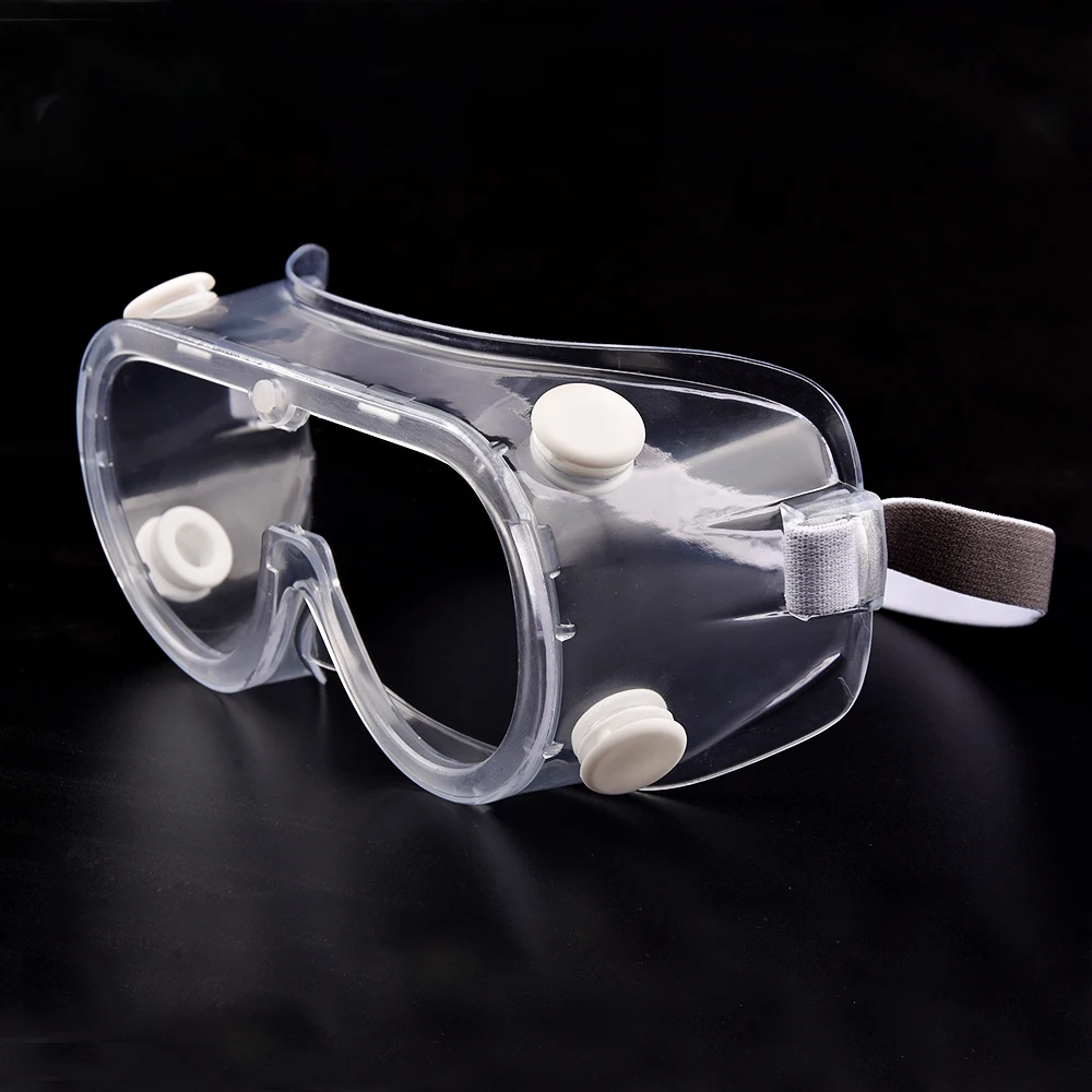 EnzoDate Lab Safety Goggles, Splash-proof, Protective Glasses, Clear Anti-Fog Lens, With Adjustable Elastic Bands