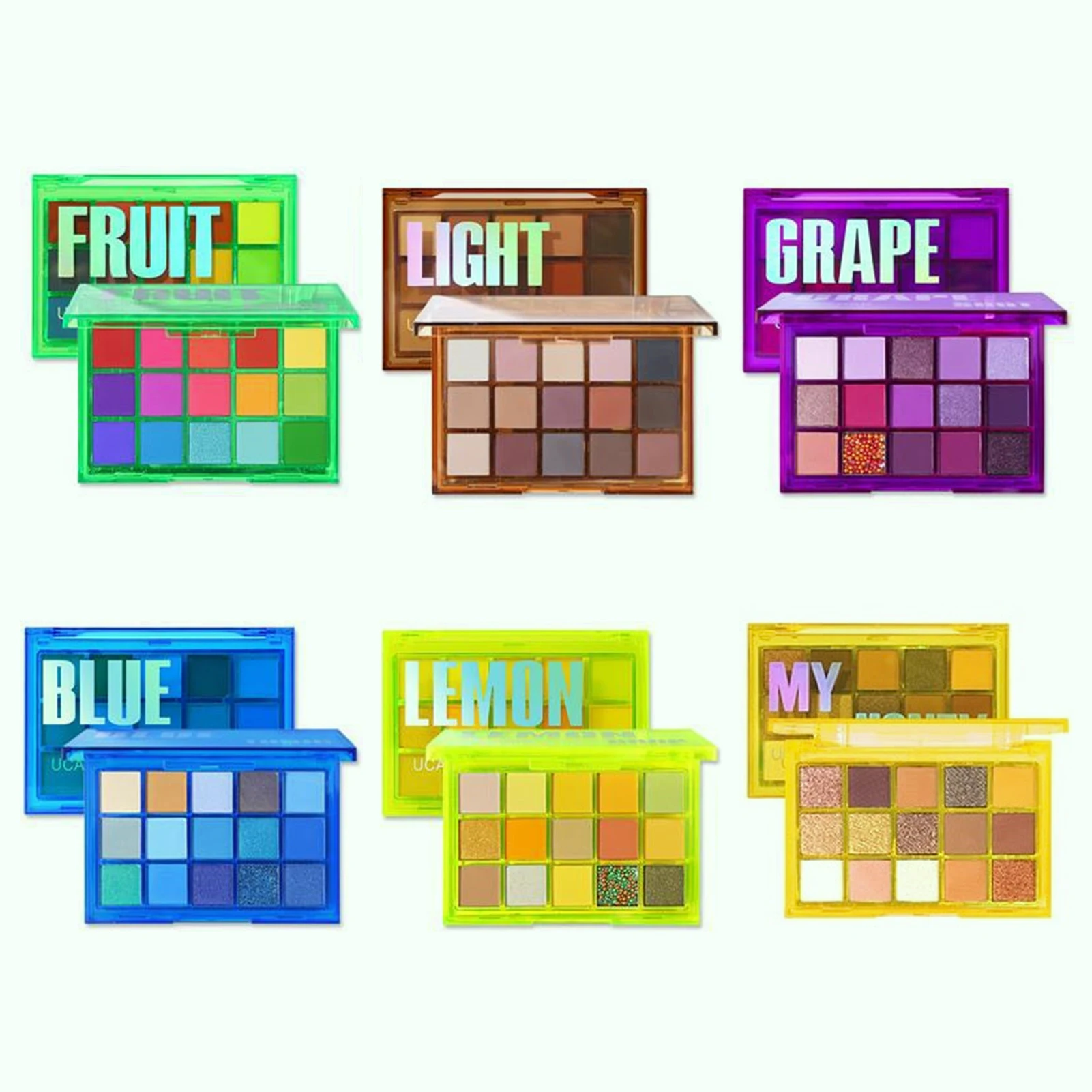 15 Kleur Party Oogschaduw Pallete Neon Make Up Shimmer Glitter Matte Tinten Blendable Pigment Oogschaduw