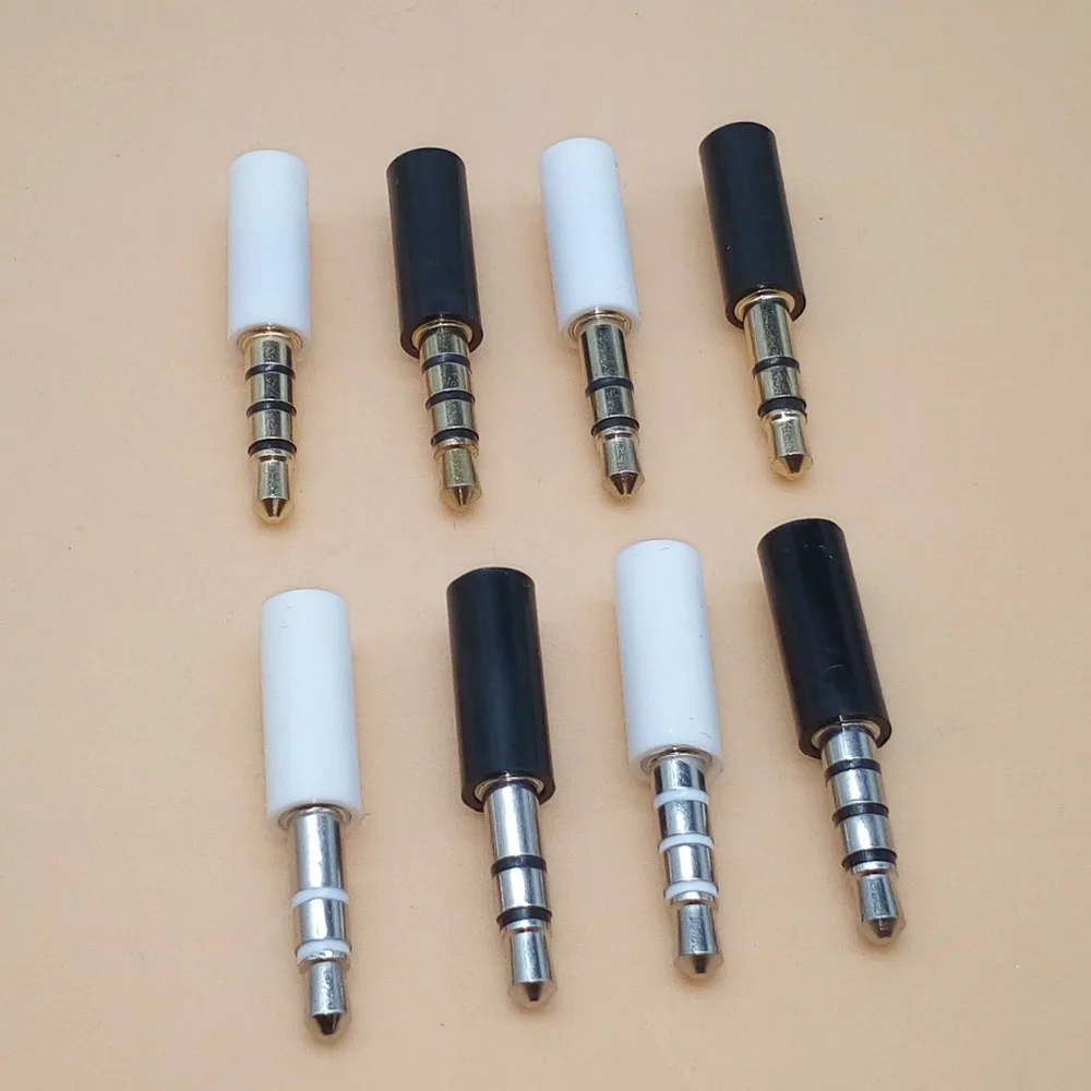 5pcs 3.5mm Mono Stereo Headset Plug 3 4 Pole 3.5 mm Audio Plug Jack Adapter Connector for Mobile Phone MP3 MP4 MP5 Ipad Ect