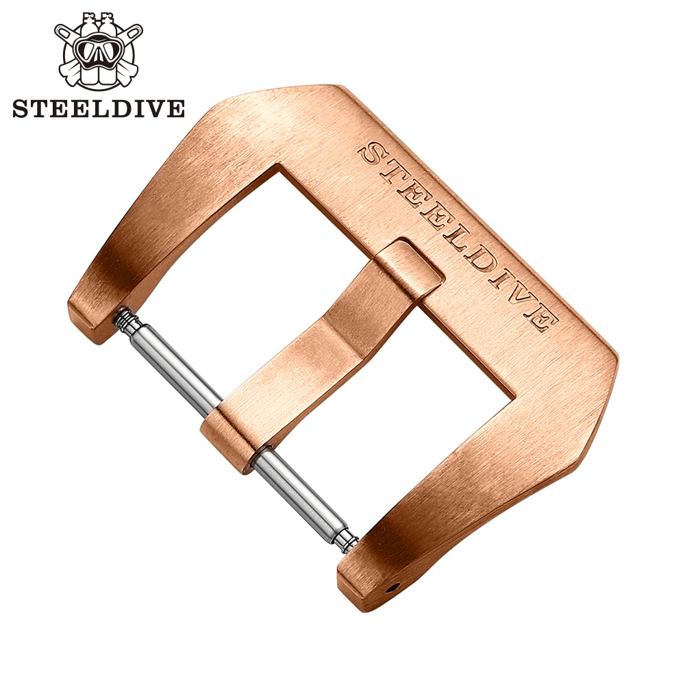 Imagem -02 - Steeldive Sd2201s Relógio de Mergulho Substituição Pulseira de Relógio Bronze Fivela 20 mm Bandas 22 mm Pulseiras Relógio de Mergulho Cinta Fivela 20 22 mm