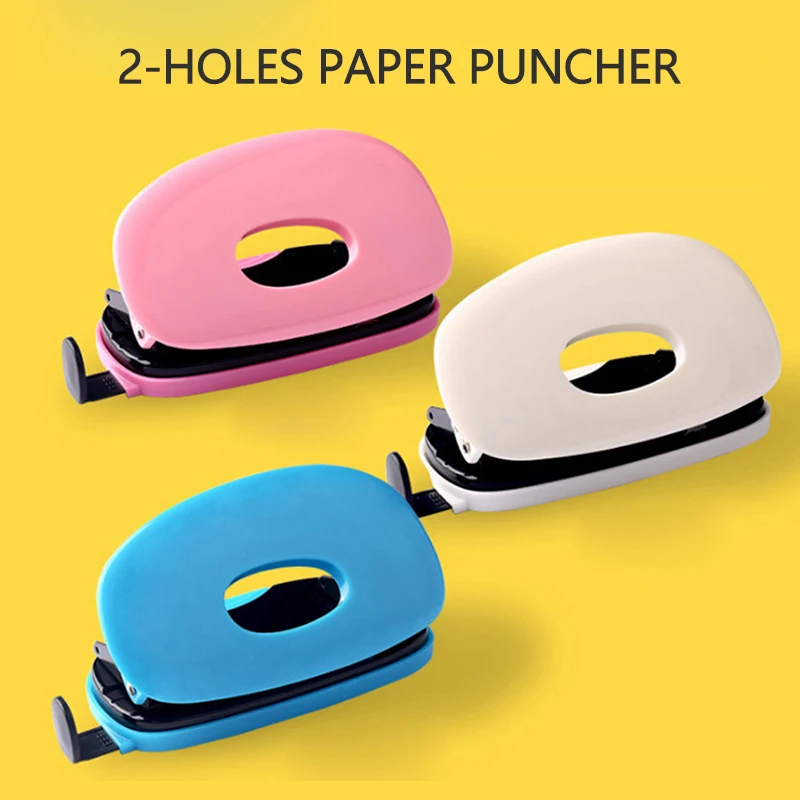 2-Hole Puncher Mini Paper Punch Portable Loose Leaf Paper Hole Puncher DIY Scrapbook Notebook Punch DIY Office Binding Equipment