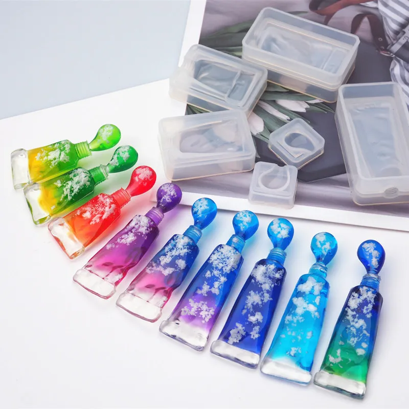 Abrasives Epoxy Resin Mold Jewelry Pigment Toothpaste Epoxy Mold Handmade Making Silicone molds for crafts for resin art diy