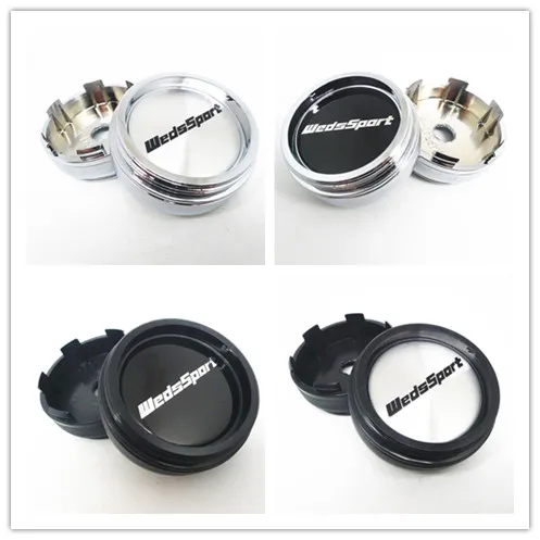 

4pcs 60mm For WedsSport Wheel Center Hub Caps Emblem Badge Rims Hubcaps Cover 45mm Stickers Auto Styling Accessories