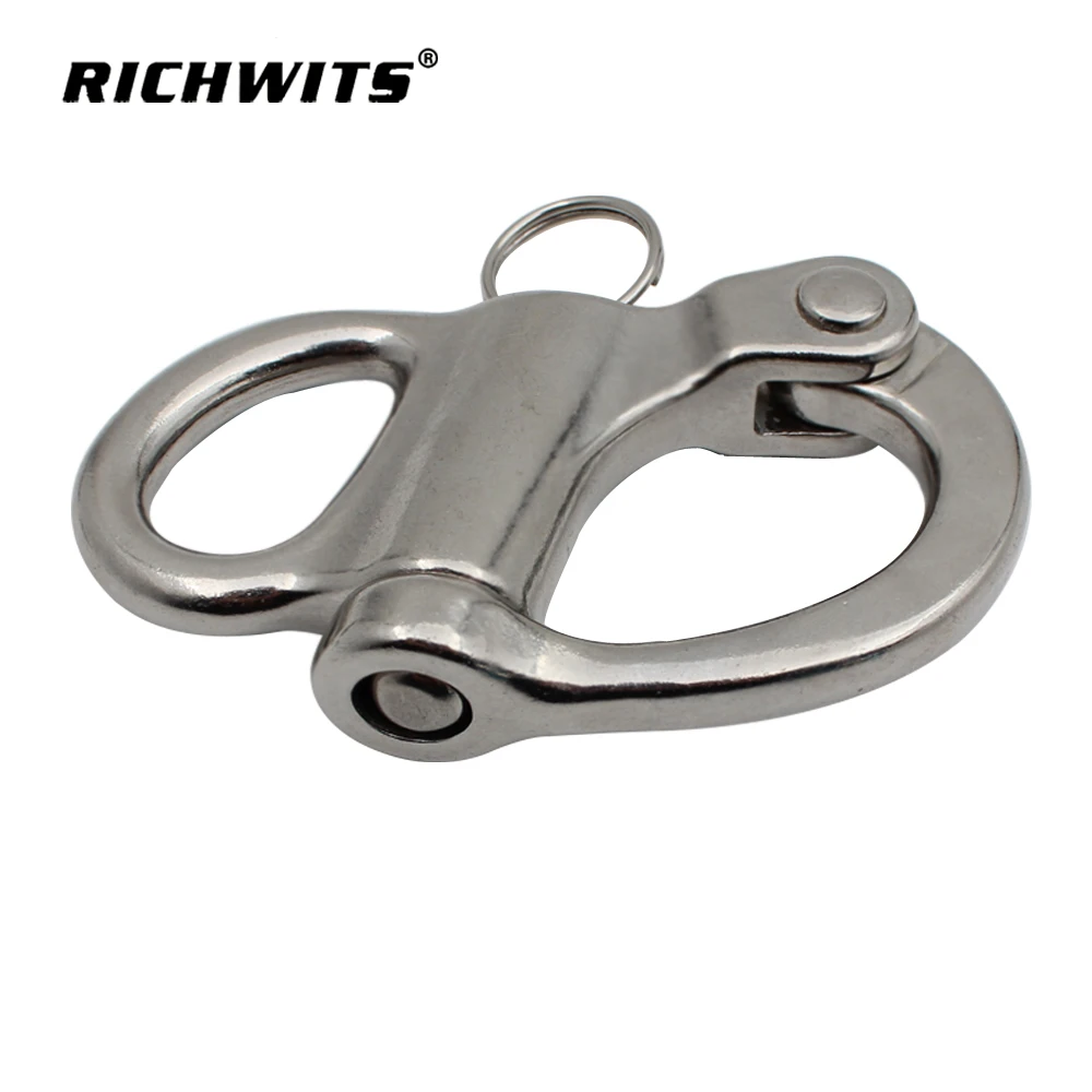 35mm stainless steel 304 fixed snap shackle  for marine hardware/ boats parts, 10pieces per lot/pack