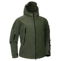 Autumn Winter Military Fleece CP Camouflage Gray Jacket Tactical Men's Clothing Polar Warm Multicam Army Men Coat Outwear Hoodie