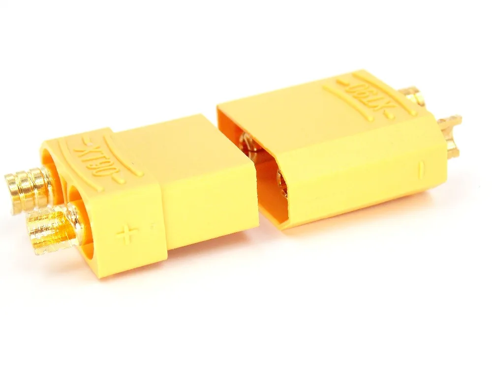 1 Pairs /2pcs Female Male XT90 XT-90 Gold Plated Banana Bullet Connector Plug 4.5mm For RC LiPo Battery