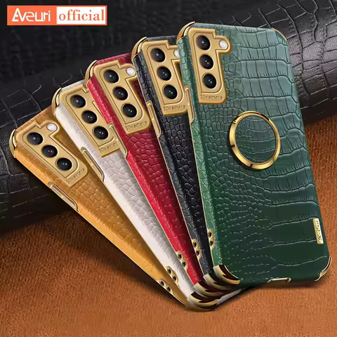 Luxury Leather Phone Case For Samsung Galaxy S10 Lite S22 S20 S21 FE Note 20 Ultra 10 Plus 8 9 Cover Case For Samsung A50 A70