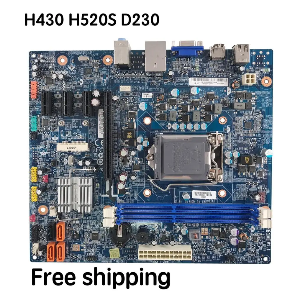 

Suitable For Lenovo H430 H520S D230 ERAZER T410 motherboard CIH61MI V1.1 Motherboard 100% tested fully work