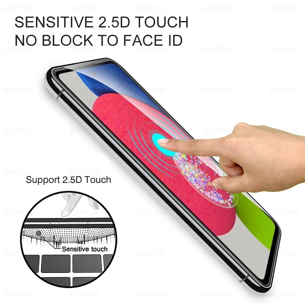 Protector de pantalla para Samsung Galaxy A52S 5G 6,5 "funda de vidrio templado para Samsung A52S A 52S A52 S 5G película protectora de lente de cámara