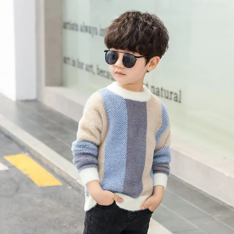 Children\'s sweater Winter New Cotton Clothing  Sweater teenage boys Sweater Children\'s clothing fall knit sweater 10 12 14 years