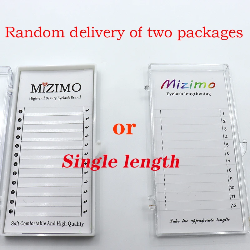 MIZIMO Color Makeup Eyelash 8-13mm Long Mixed Artificial Mink Hair Blue Red Purple Green Yellow Eyelash Extension Tool