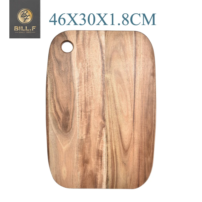 

Acacia wood cutting board, whole fruit cutting board, Western food cutting board, solid wood bread board, snack tray46x30x1.8cm