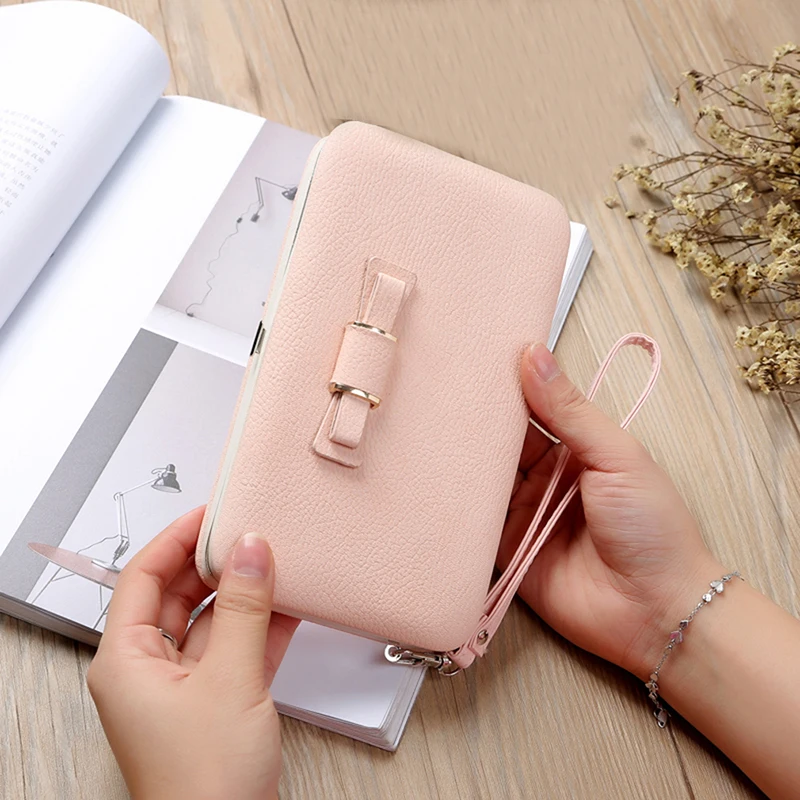 

Fashion Bow Wallet Women 2020 Lady Short Women Wallets Purses Small Fold PU Leather Female Coin Purse Card Holder