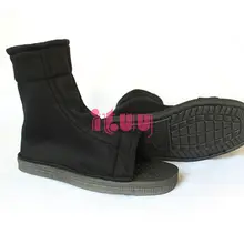 Black Cotton Cosplay Shoes for Men Women #3