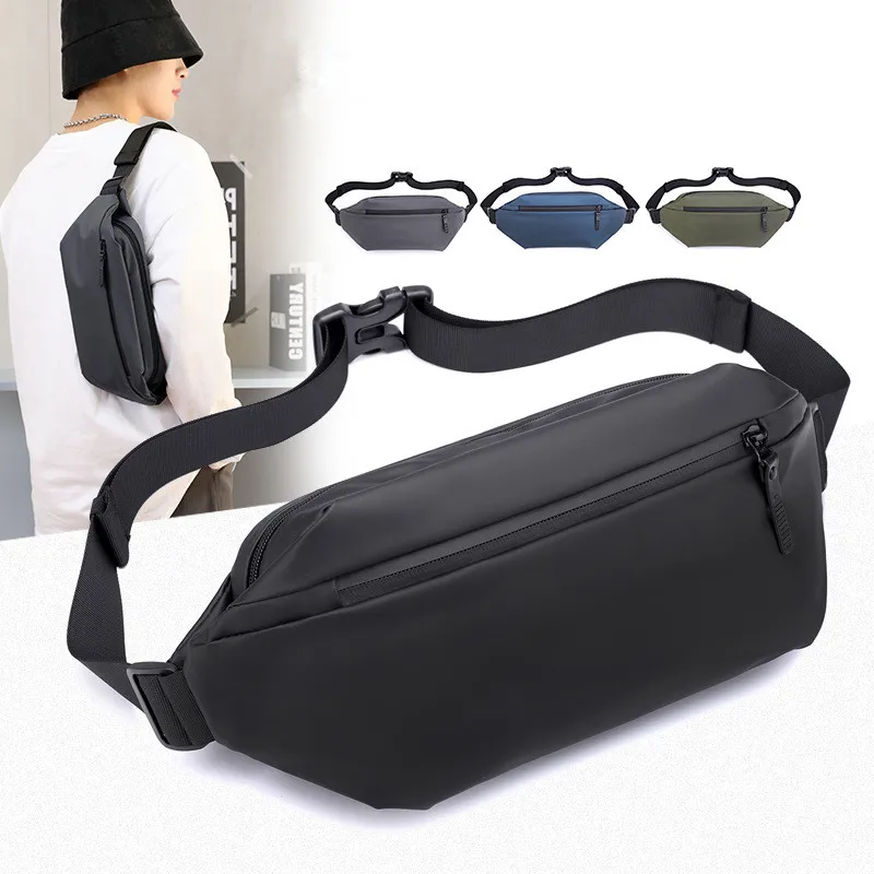 Casual Men Outdoor Sports Waist Bag Travel Fanny Pack Waterproof Shoulder Belt Bag Male Messenger Bags Teenager Chest Bag