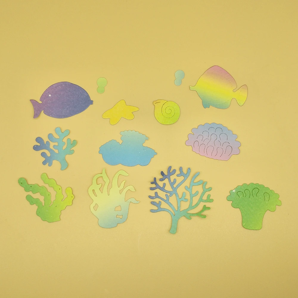 New marine life fish and algae metal cutting die for scrapbooking, engraving stamps, paper card photo album decoration