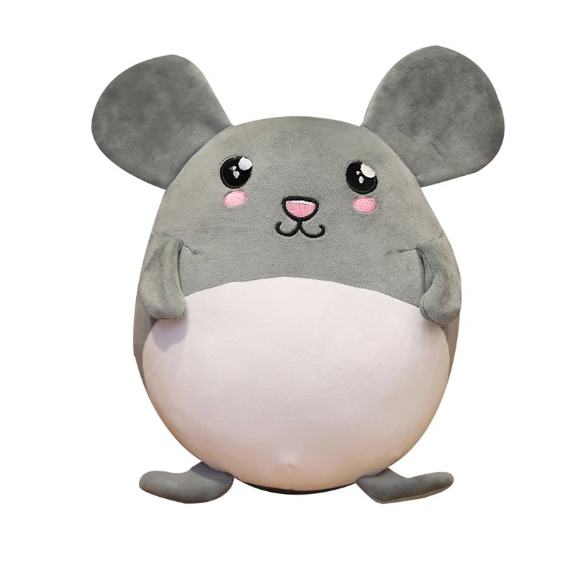 Hot 1pc 35cm-55CM Lovely Grey Rat Pillow Stuffed Animal Plush Toys For Girls Children Boys Toys Cute Mouse Dolls Birthday Gifts