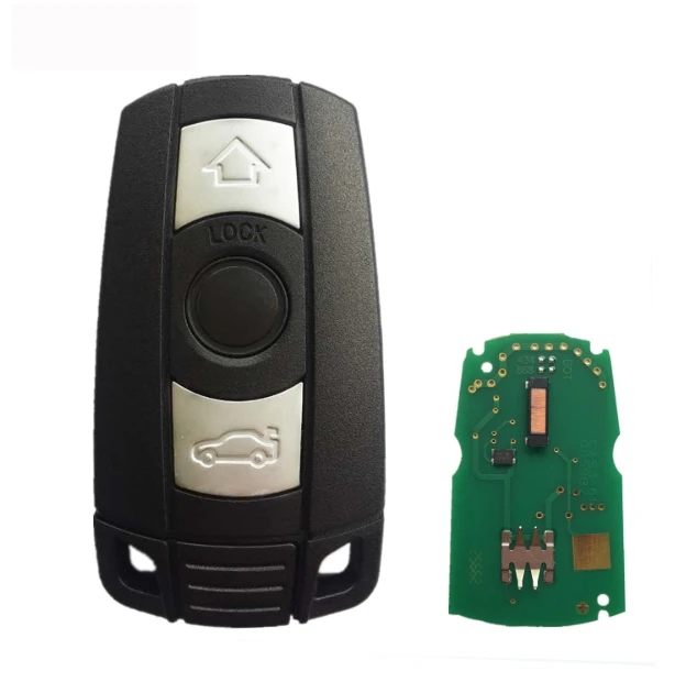 3 Knoppen Afstandsbediening Sleutel 315Mhz/433Mhz/868Mhz Voor Bmw CAS3