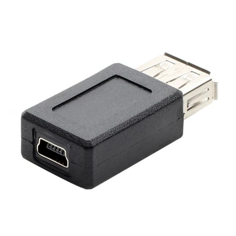 Wholesale new style black USB 2.0 A male female to Mini USB B 5 pin female plug cable adapter connector with best quality