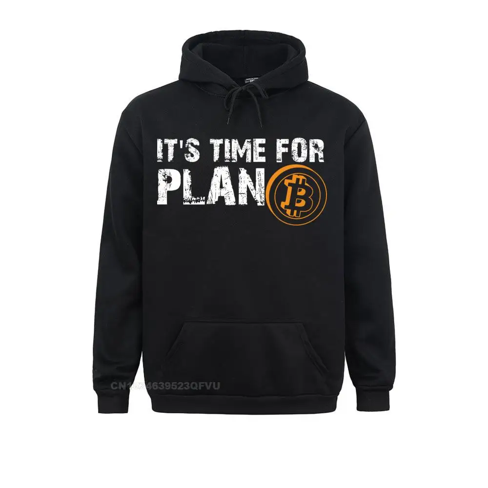 Men's It's Time For Plan B Bitcoin Btc Crypto Currency Pullover Hoodie Cryptocurrency Blockchain Christmas Men Drop Ship