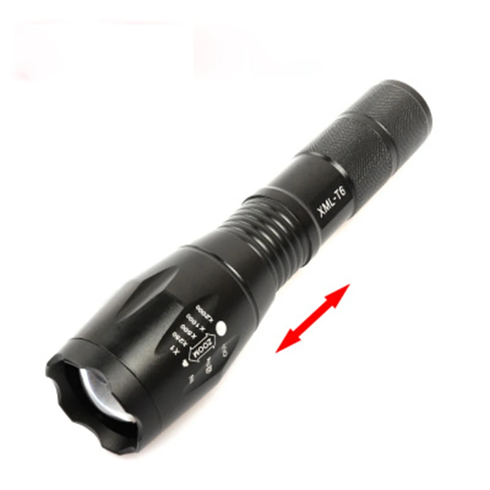 

LED Rechargeable Flashlight Q5 chips linterna torch 4000 lumens 18650 Battery Outdoor Camping Led Zoomable portable light