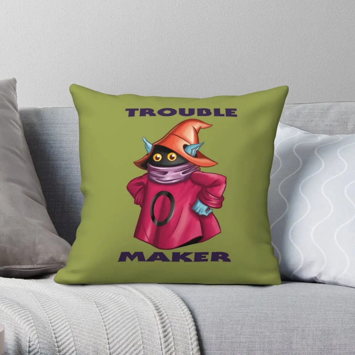 He-Man Orko Trouble Maker Pillowcase Polyester Linen Velvet Printed Zip Decor Pillow Case Home Cushion Case Wholesale