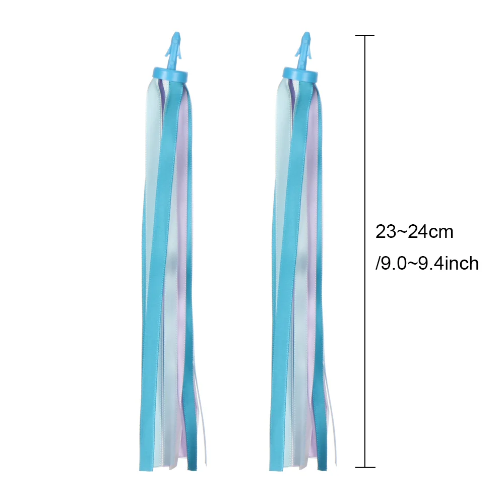 2pcs 14/30cm New Colorful Bike Bicycle Cycling Tricycle Handlebar Tassels Kids Girls Boys Handlebar Streamers Tassel Accessories