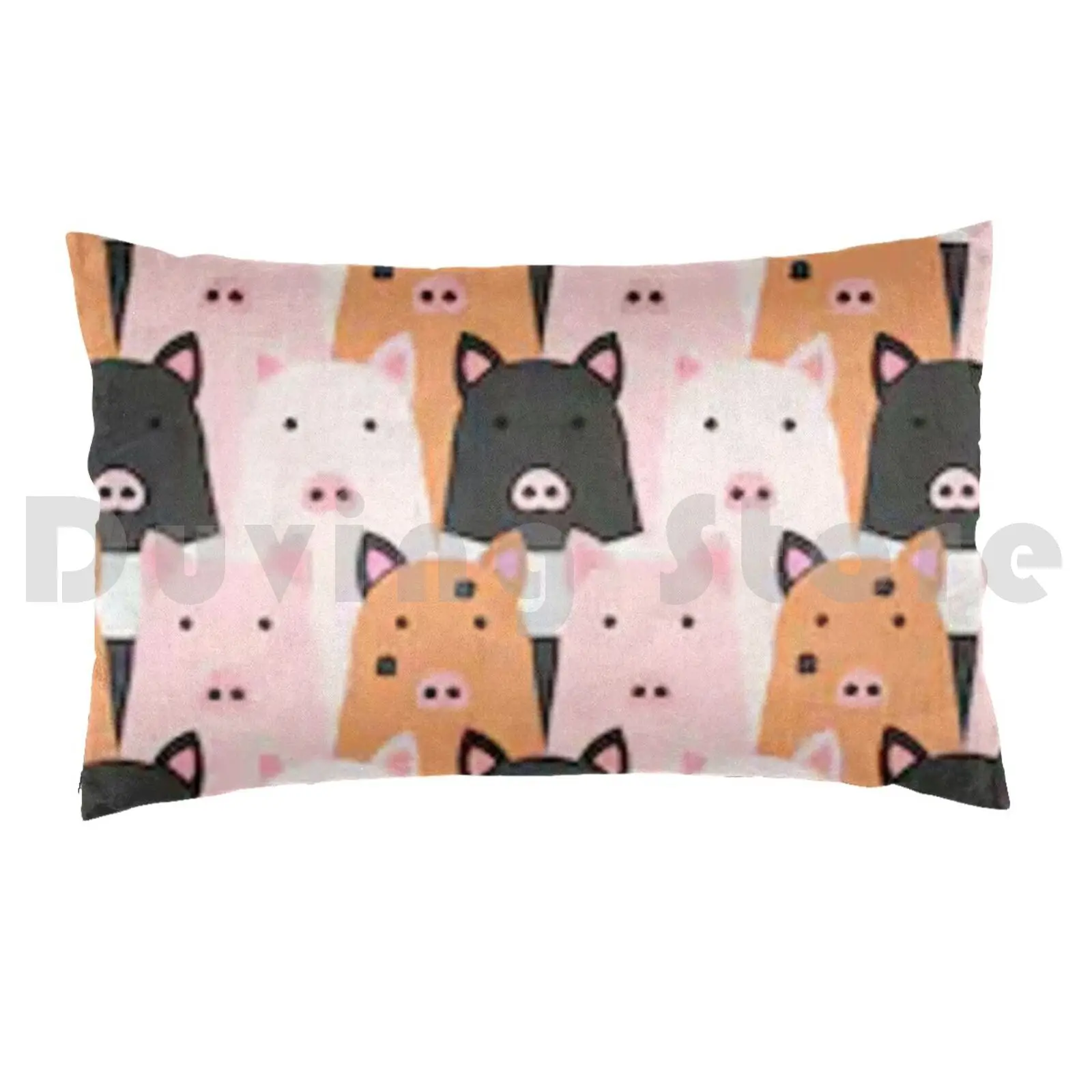 Cute Pig Pattern Pigs Piggy Piiggies Pillow Case DIY 50*70 Cute Pig Pattern Pigs Piggy Piiggies Animal