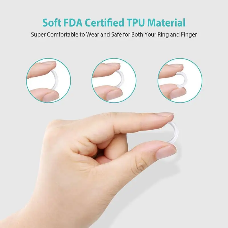 8 Sizes Ring Size Adjusting Pad Silicone Invisible Ring Size Adjusters Reducing Ring Adjusting Pad Suitable For Any Ring