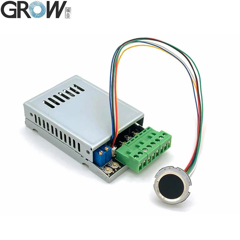 GROW K220 Dua Output Relai DC10-24V dengan Papan Kontrol Akses Sidik Jari Manajer/Pengguna dengan Kapasitas 200