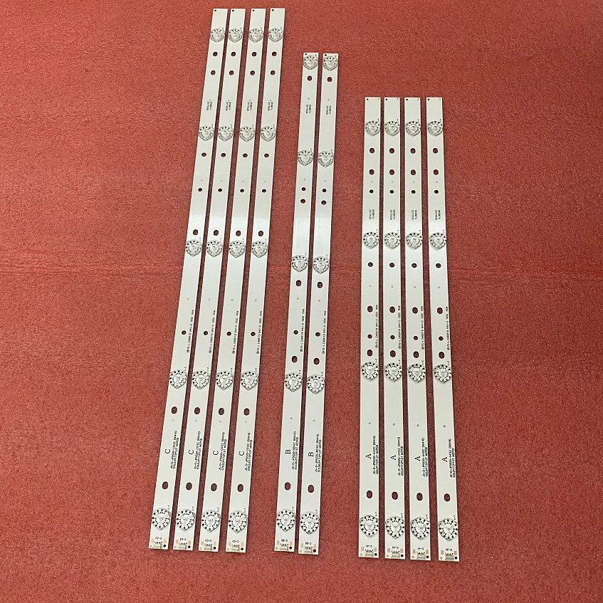 10pcs LED backlight strip for AKAI AKTV551 AKTV5512 TS JS-D-JP5520-A41EC B51EC C51EC (60416) MS-L0956-L M R YS_LE469119