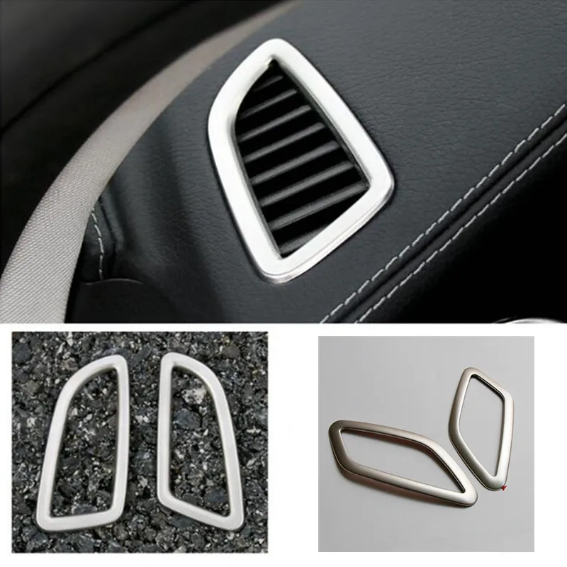 Stainless Steel Dashboard Air Conditioning Outlet Frame Decoration Cover Trim For Mercedes Benz W205 GLC X253 W176 X156 C117