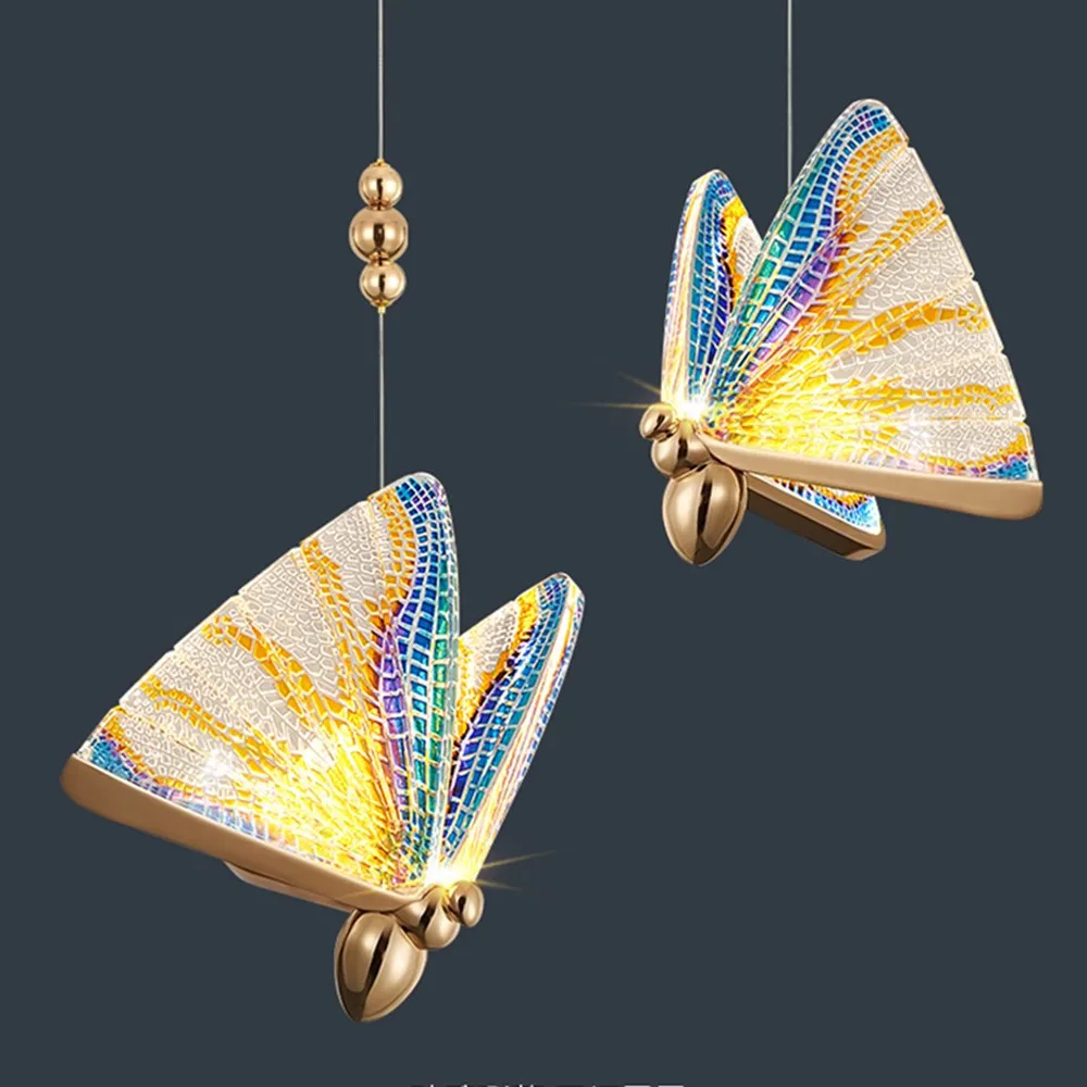 

Modern LED Pendant Light Ceiling Led Hanging Lights Butterfly Luxury Pendant Lamps Creative Decorative Chandelier For Bedroom