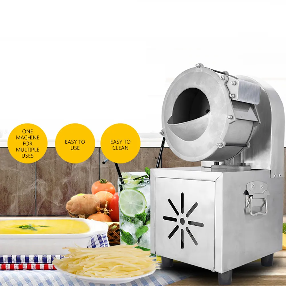 

Commercial automatic potato shredding machine cutting potato shreds artifact household vegetable cutter electric manual slicing