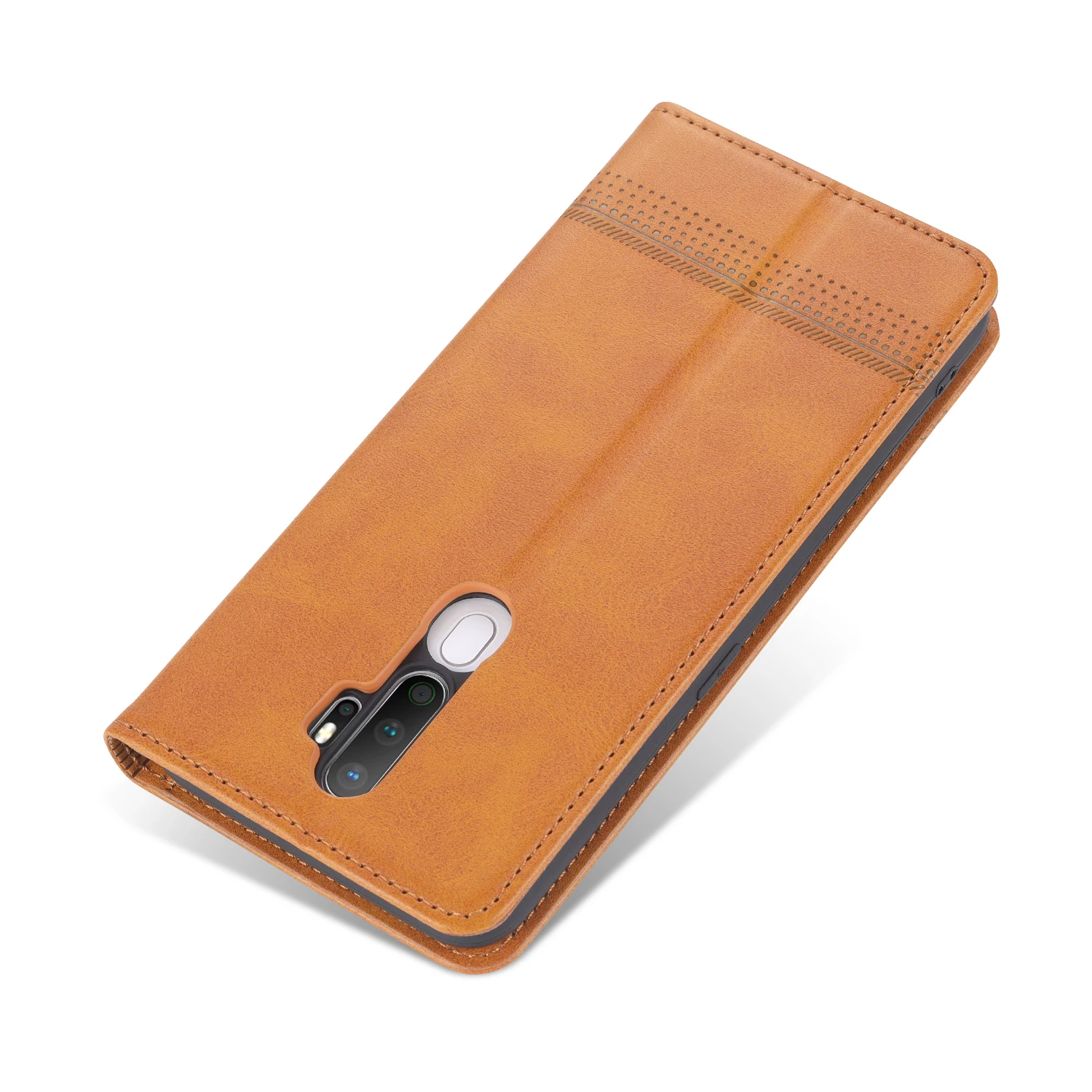 AZNS Leather Flip Case For OPPO A11X A9 A15 A31 A8 A32 A53 2020 A54 A55 A72 A73 F17 A74 F19 Wallet Cards Stand Phone Cover