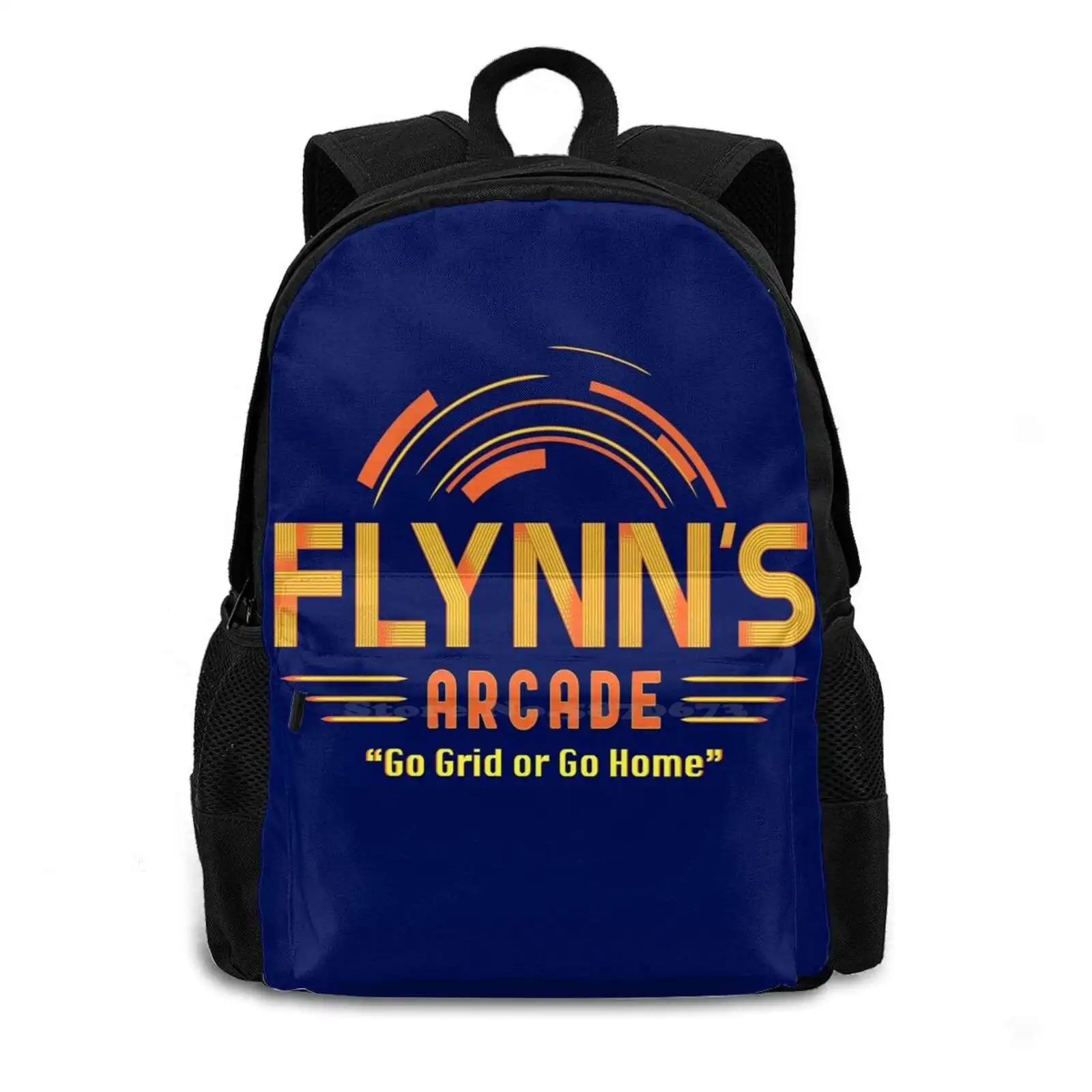 Pattern Design Laptop Travel School Bags Tron Flynns Arcade Legacy Grid Race