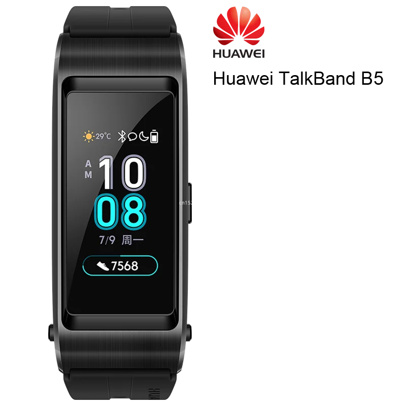 

Original Huawei TalkBand B5 Talk Band B5 width Bluetooth Smart Bracelet Sports Wristbands Touch AMOLED Screen Call Earphone Band