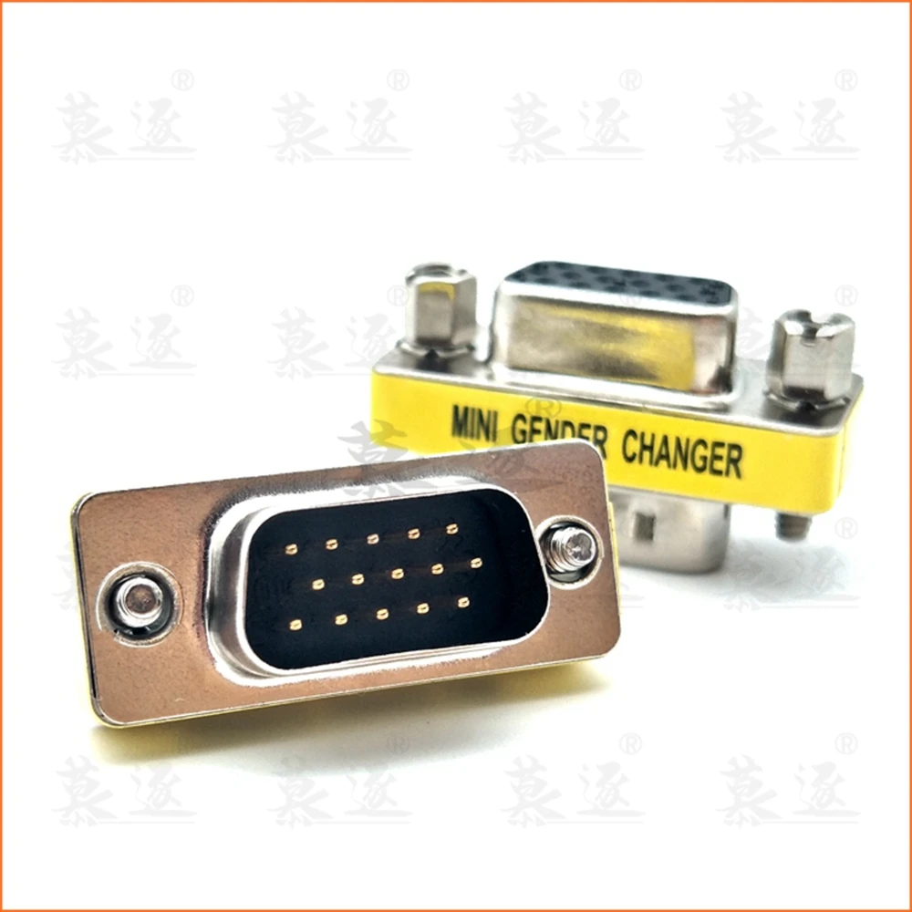 VGA macho a macho hembra a hembra macho a hembra jack DB15 pin convertidor adaptador para monitores proyectores VGA divisores KVM