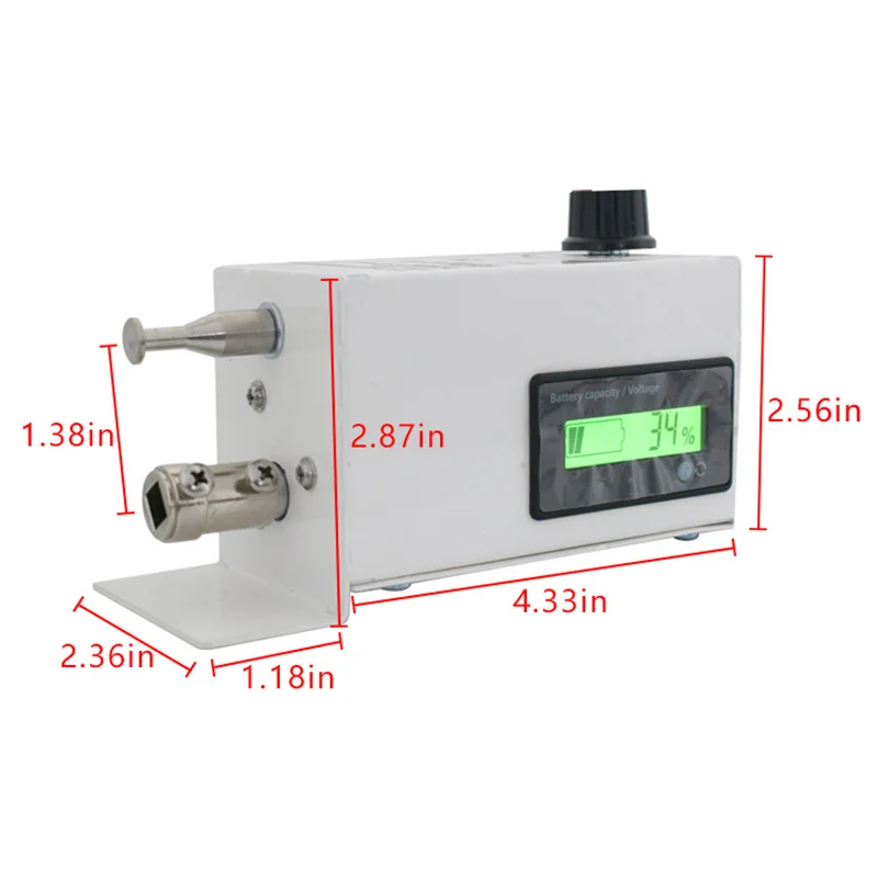 Adjustable Speed Control  LED Display DC 12V Rechargeable Battery-Powered Barbecue Grill BBQ Motor Cyprus Universal