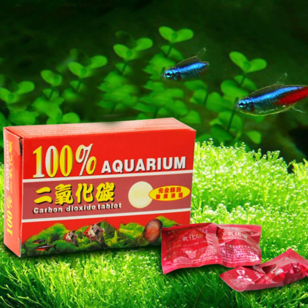 CO2 Dioxide Aquarium Tablet Carbon dioxide Aquatic Fish Tank Live Planted Diffuser Water Moss Float Grass Hydroponic Pet Supply