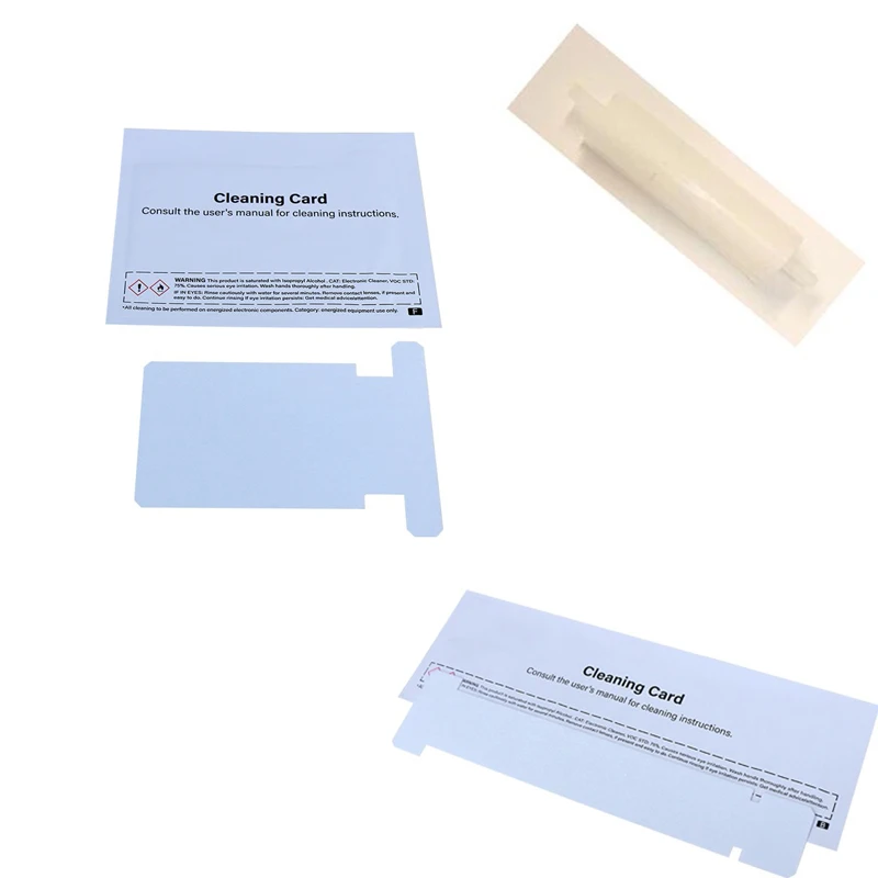 Cleaning Kit Including Long Card 105999-302 Short Card 105999-301 Roller P1031925-029 For Zebra ZXP Series Card Printer