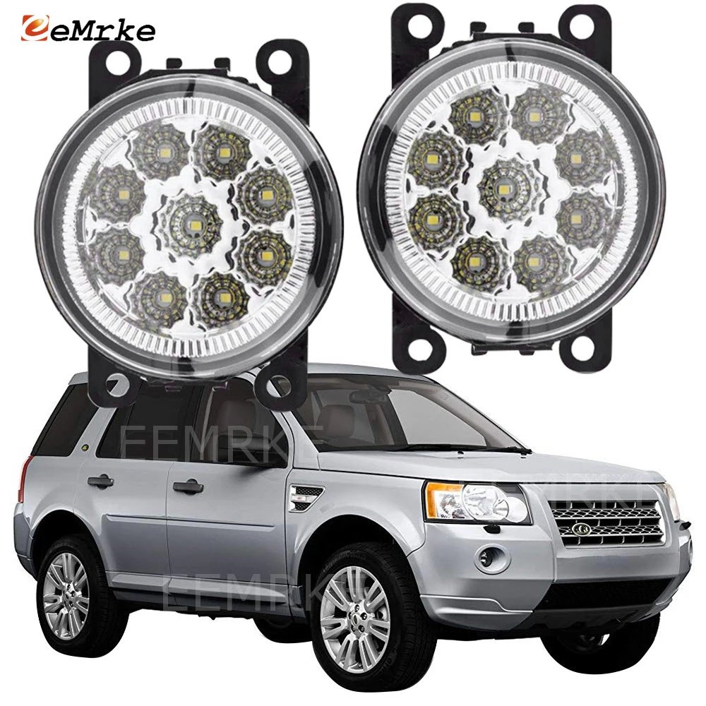 

Car-Styling For Land Rover Freelander 2 LR2 2006-2014 9-Pieces LED Fog Lamp Assembly H11 12V / 55W Halogen DRL Fog Lights