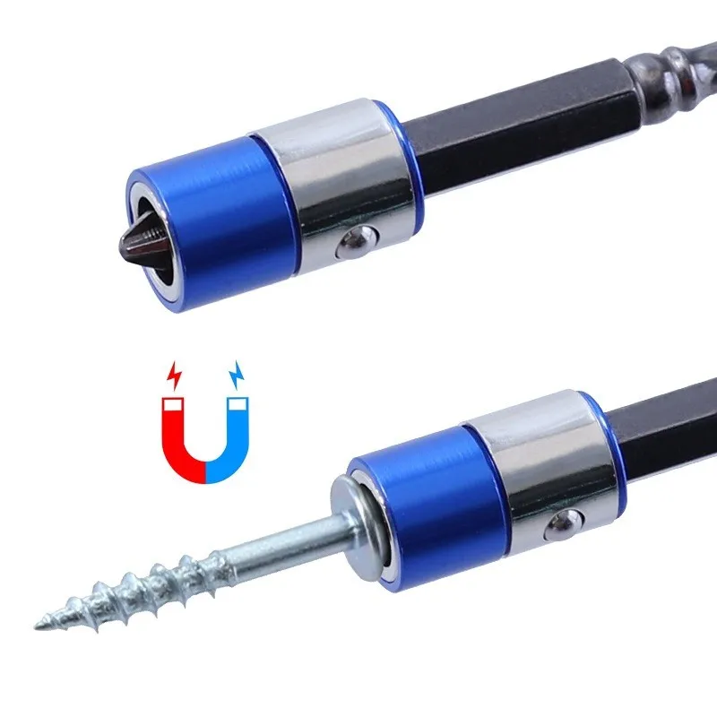 Inserti per cacciavite in acciaio legato S2 anello magnetico punta per trapano anticorrosione magnete potenti anelli universali