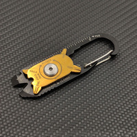 20 in 1 Multi-function Portable Key Ring Key EDC Gadget Outdoor Carabiner Bottle Opener