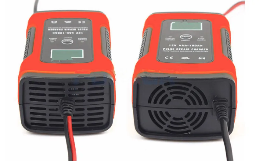 12V 5A Full Automatic Car Battery Charger Power Pulse Repair Chargers Wet Dry Lead Acid Battery-chargers Digital LCD Display