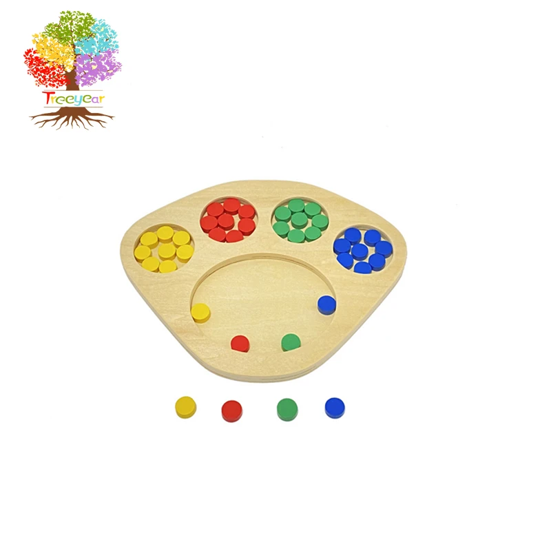 Treeyear Montessori Sensorial Materiaal Speelgoed Leren Kleur Math Blok Board Game Speelgoed Voor Kinderen 3 4 5 6 Jaar En up